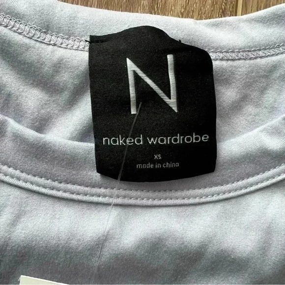 NWT- N by naked wardrobe Bare Short Sleeve Crew Top size xsmall - Picture 5 of 7